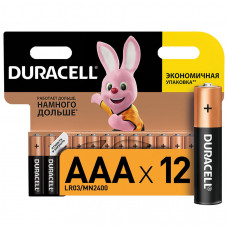 Элемент питания DURACELL Ultra LR03 (ААА) 12шт