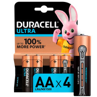 Элемент питания DURACELL Ultra LR6 (АА) 4шт